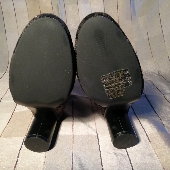 Vanessa Wu velvet brown sparkly Booties size 39 - Picture 5 of 8